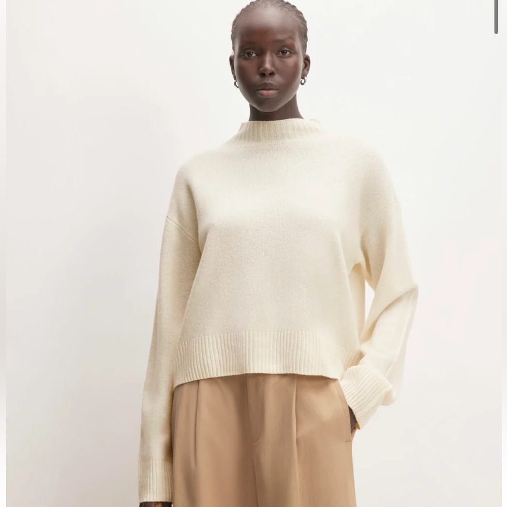 Everlane The Good Merino Wool Mockneck Sweater